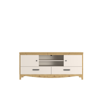 Тумба RTV Дана RTV2D2S Кашемір/Дуб Артизан Гербор (Gerbor) Україна